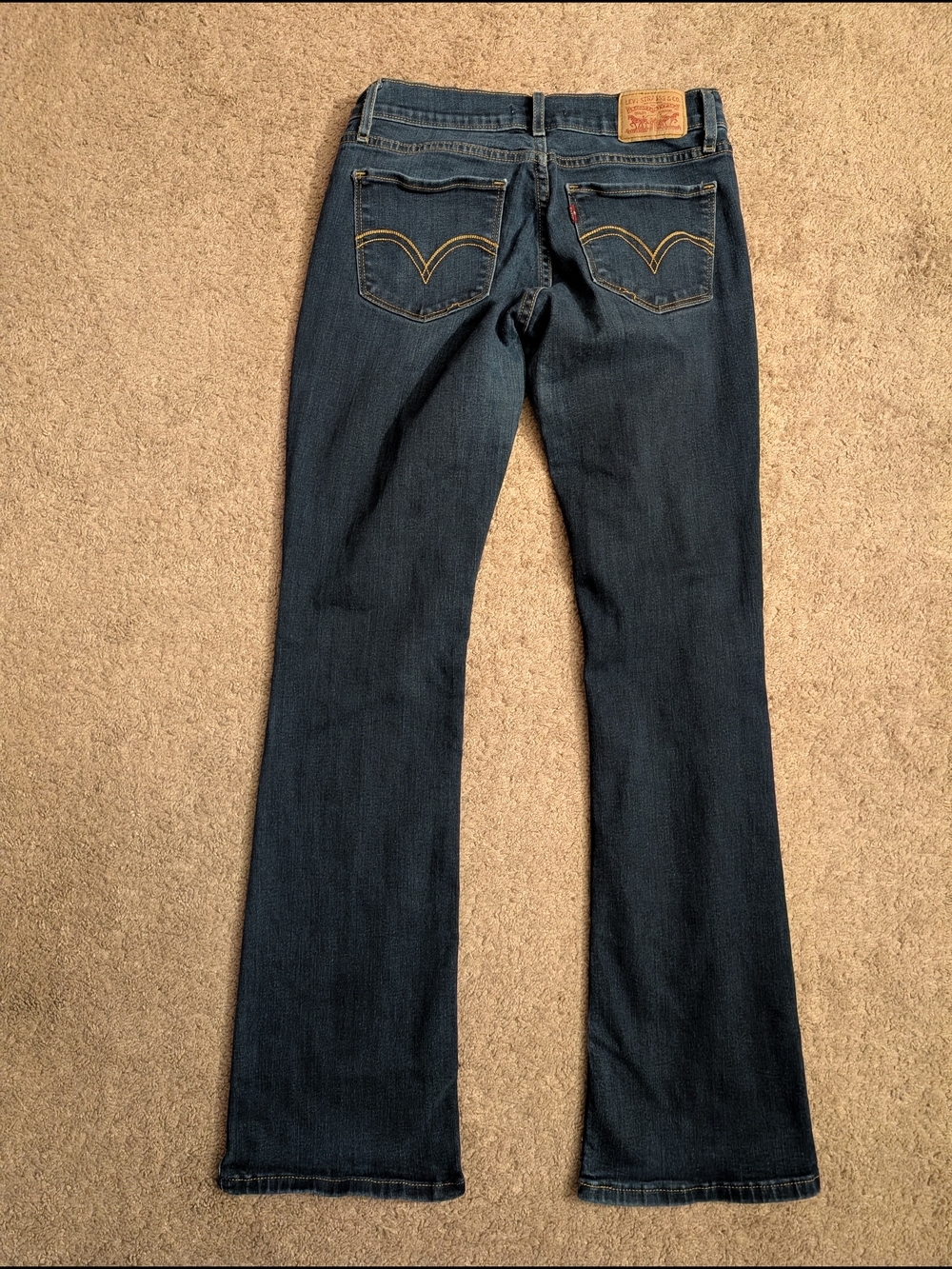 Levi's 524 Dark Wash Boot Cut Jeans Size 5 - Picture 4 of 12